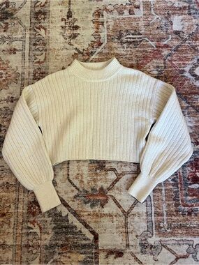 Altar'd State Chunky Knit Mock Neck Sweater Size Small